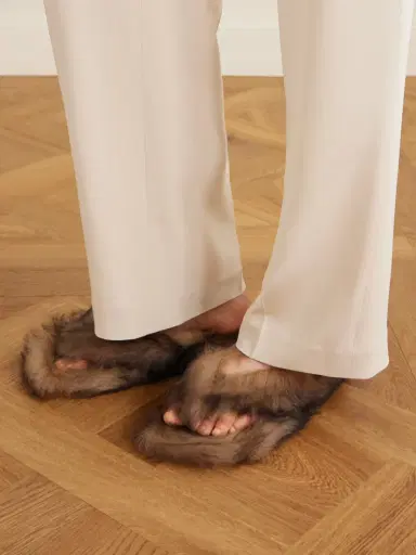 Dolce & Gabbana Shearling Slides | Thumbnail 2 Dolce & Gabbana Shearling Slides | Thumbnail 2