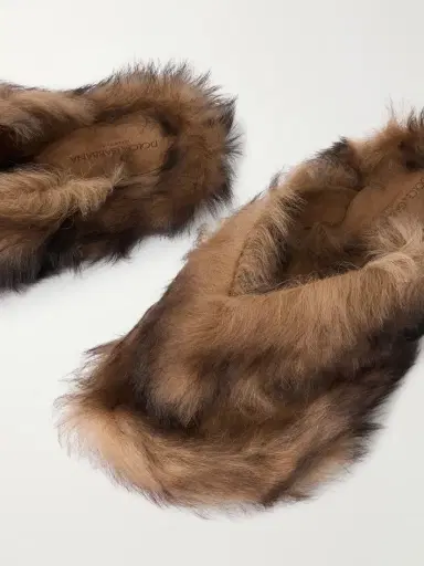 Dolce & Gabbana Shearling Slides | Thumbnail 5 Dolce & Gabbana Shearling Slides | Thumbnail 5