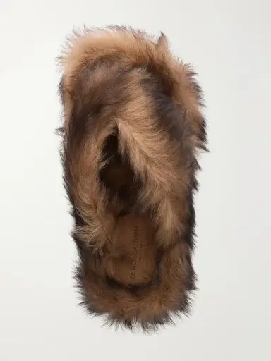 Dolce & Gabbana Shearling Slides | Thumbnail 6 Dolce & Gabbana Shearling Slides | Thumbnail 6