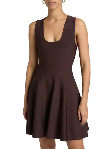 A.L.C. Women's Sera Sleeveless Minidress - Deepest Brown - Size XL | Thumbnail 3 A.L.C. Women's Sera Sleeveless Minidress - Deepest Brown - Size XL | Thumbnail 3