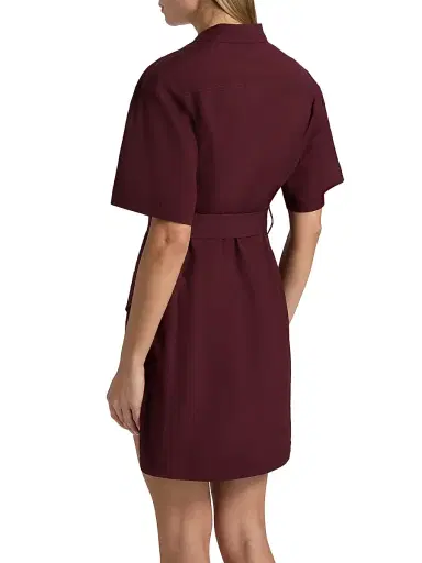 A.L.C. Women's Quinn Mini-Shirtdress - Plum - Size 8 | Thumbnail 5 A.L.C. Women's Quinn Mini-Shirtdress - Plum - Size 8 | Thumbnail 5