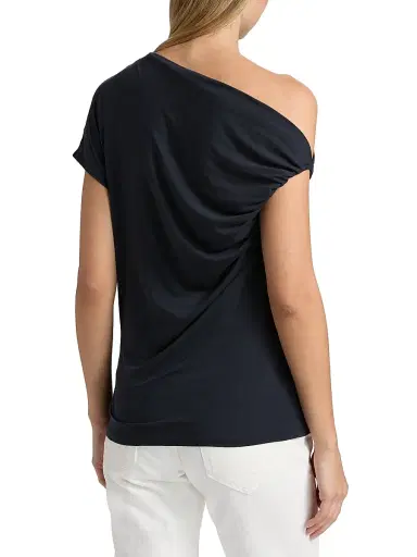 A.L.C. Women's Halle One-Shoulder Ruched Top - Night Blue - Size Small | Thumbnail 5 A.L.C. Women's Halle One-Shoulder Ruched Top - Night Blue - Size Small | Thumbnail 5