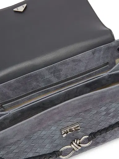 Bottega Veneta Men's Andiamo Intrecciato Suede Messenger Bag | Thumbnail 3 Bottega Veneta Men's Andiamo Intrecciato Suede Messenger Bag | Thumbnail 3