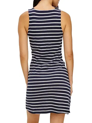 Rails Women's Harriet Cotton Stripe Knotted Minidress - Navy Stripe | Thumbnail 4 Rails Women's Harriet Cotton Stripe Knotted Minidress - Navy Stripe | Thumbnail 4