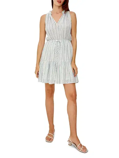 Rails Women's Albany Striped Linen-Blend Minidress - Windward Stripe | Thumbnail 2 Rails Women's Albany Striped Linen-Blend Minidress - Windward Stripe | Thumbnail 2