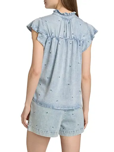 Rails Women's Ruthie Floral Embroidered Top - Carnations | Thumbnail 5 Rails Women's Ruthie Floral Embroidered Top - Carnations | Thumbnail 5