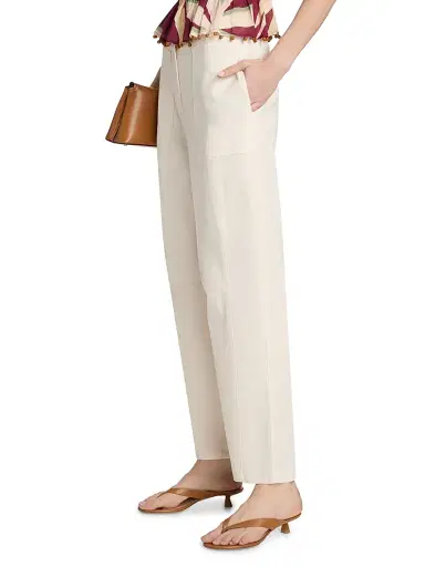 Rails Women's Lunar Stretch-Cotton Straight-Leg Pants - Bone | Thumbnail 4 Rails Women's Lunar Stretch-Cotton Straight-Leg Pants - Bone | Thumbnail 4