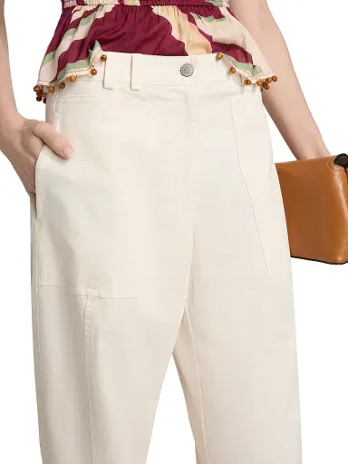 Rails Women's Lunar Stretch-Cotton Straight-Leg Pants - Bone | Thumbnail 6 Rails Women's Lunar Stretch-Cotton Straight-Leg Pants - Bone | Thumbnail 6