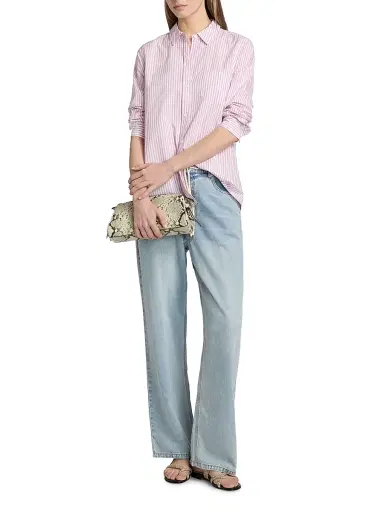 Rails Women's Stina Striped Cotton Button-Front Shirt - Rose Stripe | Thumbnail 2 Rails Women's Stina Striped Cotton Button-Front Shirt - Rose Stripe | Thumbnail 2