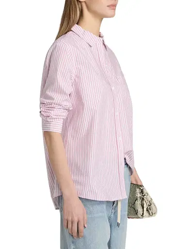 Rails Women's Stina Striped Cotton Button-Front Shirt - Rose Stripe | Thumbnail 4 Rails Women's Stina Striped Cotton Button-Front Shirt - Rose Stripe | Thumbnail 4