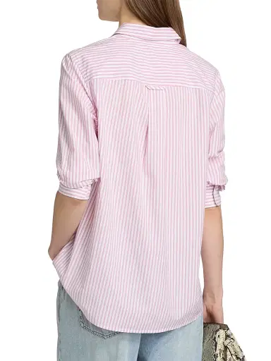 Rails Women's Stina Striped Cotton Button-Front Shirt - Rose Stripe | Thumbnail 5 Rails Women's Stina Striped Cotton Button-Front Shirt - Rose Stripe | Thumbnail 5
