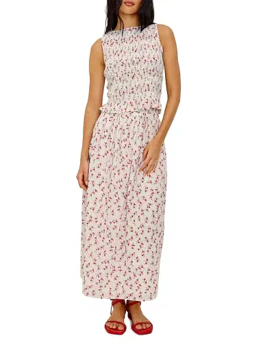 Rails Women's Dax Cotton Floral Midi-Skirt - Rouge Romantic | Thumbnail 2 Rails Women's Dax Cotton Floral Midi-Skirt - Rouge Romantic | Thumbnail 2