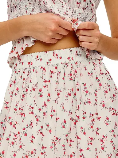 Rails Women's Dax Cotton Floral Midi-Skirt - Rouge Romantic | Thumbnail 5 Rails Women's Dax Cotton Floral Midi-Skirt - Rouge Romantic | Thumbnail 5