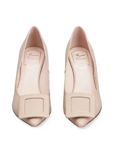Roger Vivier Women's Viv In The City Leather Pumps - Collant | Thumbnail 5 Roger Vivier Women's Viv In The City Leather Pumps - Collant | Thumbnail 5