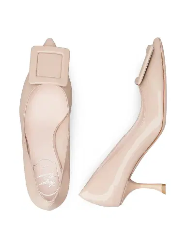 Roger Vivier Women's Viv In The City Leather Pumps - Collant | Thumbnail 7 Roger Vivier Women's Viv In The City Leather Pumps - Collant | Thumbnail 7