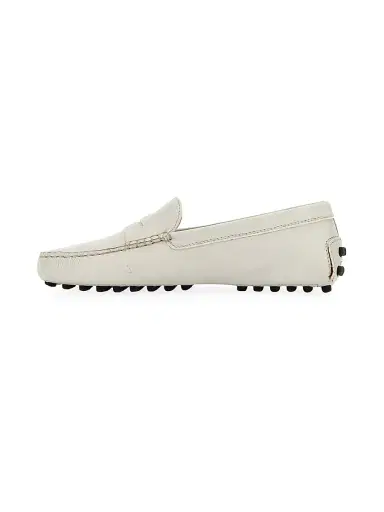 Tod's Women's Cavillon Gommino Leather Driving Loafers - Bianco Calce | Thumbnail 6 Tod's Women's Cavillon Gommino Leather Driving Loafers - Bianco Calce | Thumbnail 6