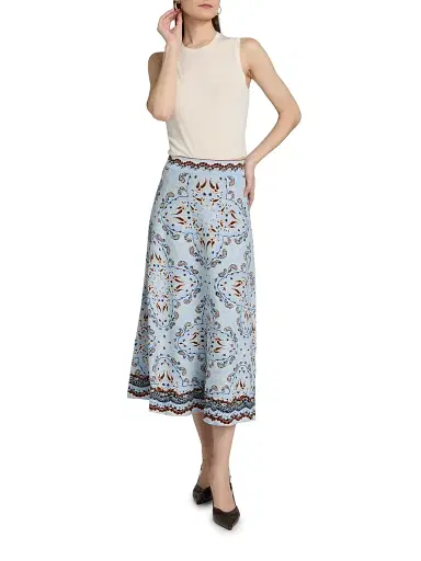 Cara Cara Women's Sandrine Paisley A-Line Midi-Skirt | Thumbnail 2 Cara Cara Women's Sandrine Paisley A-Line Midi-Skirt | Thumbnail 2