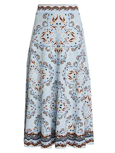 Cara Cara Women's Sandrine Paisley A-Line Midi-Skirt | Thumbnail 1 Cara Cara Women's Sandrine Paisley A-Line Midi-Skirt | Thumbnail 1