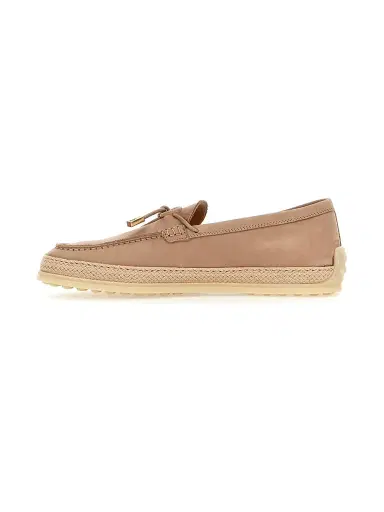 Tod's Women's Top Nabuk Moc-Toe Suede Loafers - Rosa Lingerie | Thumbnail 5 Tod's Women's Top Nabuk Moc-Toe Suede Loafers - Rosa Lingerie | Thumbnail 5