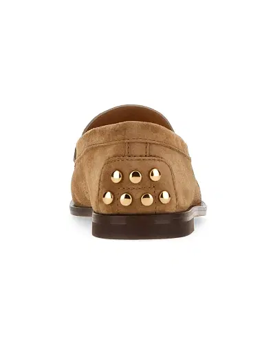 Tod's Women's Apron Toe Suede Loafers | Thumbnail 3 Tod's Women's Apron Toe Suede Loafers | Thumbnail 3
