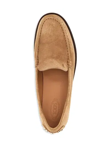 Tod's Women's Apron Toe Suede Loafers | Thumbnail 4 Tod's Women's Apron Toe Suede Loafers | Thumbnail 4
