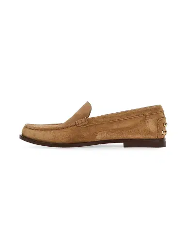 Tod's Women's Apron Toe Suede Loafers | Thumbnail 5 Tod's Women's Apron Toe Suede Loafers | Thumbnail 5