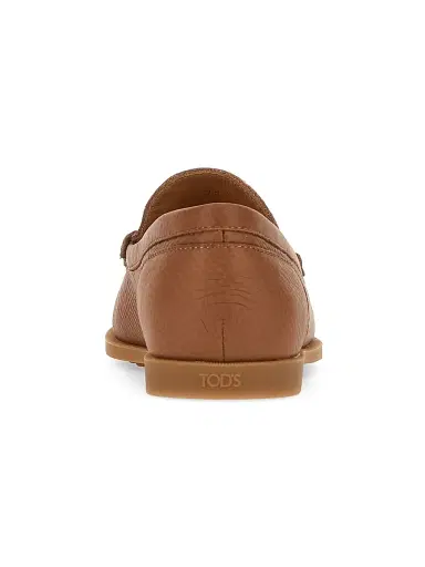 Tod's Women's Apron Toe Leather Bit Loafers - Kenia Scuro | Thumbnail 3 Tod's Women's Apron Toe Leather Bit Loafers - Kenia Scuro | Thumbnail 3
