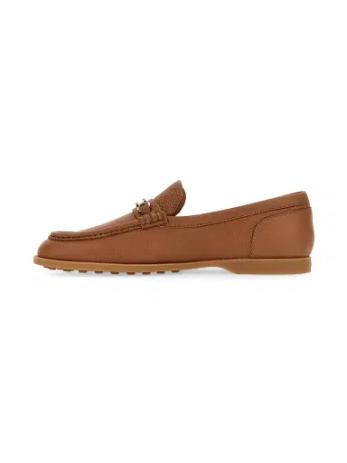 Tod's Women's Apron Toe Leather Bit Loafers - Kenia Scuro | Thumbnail 5 Tod's Women's Apron Toe Leather Bit Loafers - Kenia Scuro | Thumbnail 5