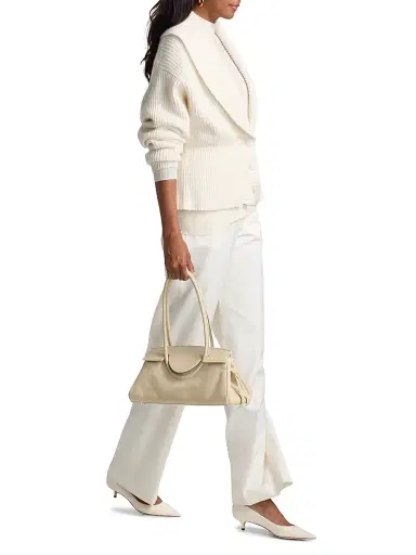 Lisa Yang Women's Alessandra Ribbed Cashmere Cardigan Jacket - Cream | Thumbnail 2 Lisa Yang Women's Alessandra Ribbed Cashmere Cardigan Jacket - Cream | Thumbnail 2