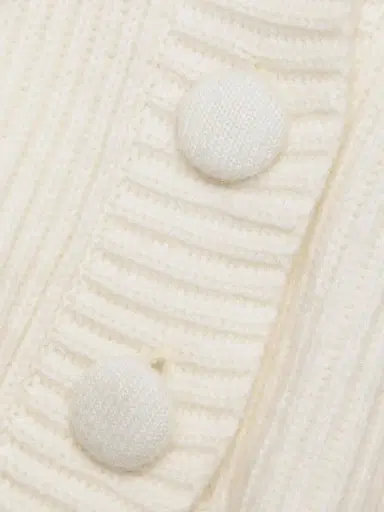 Lisa Yang Women's Alessandra Ribbed Cashmere Cardigan Jacket - Cream | Thumbnail 7 Lisa Yang Women's Alessandra Ribbed Cashmere Cardigan Jacket - Cream | Thumbnail 7