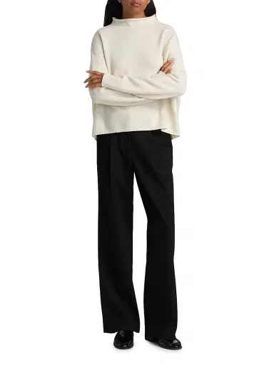 Lisa Yang Women's Sandy Cashmere Sweater - Cream - Size Small | Thumbnail 2 Lisa Yang Women's Sandy Cashmere Sweater - Cream - Size Small | Thumbnail 2