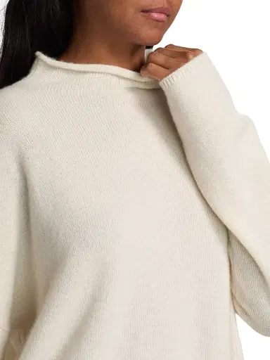 Lisa Yang Women's Sandy Cashmere Sweater - Cream - Size Small | Thumbnail 6 Lisa Yang Women's Sandy Cashmere Sweater - Cream - Size Small | Thumbnail 6