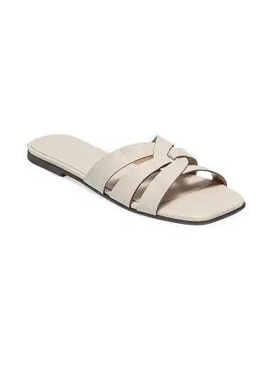 Bernardo Women's Oxford Slip-On Sandals - Eggshell | Thumbnail 2 Bernardo Women's Oxford Slip-On Sandals - Eggshell | Thumbnail 2