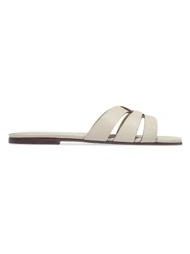 Bernardo Women's Oxford Slip-On Sandals - Eggshell | Thumbnail 1 Bernardo Women's Oxford Slip-On Sandals - Eggshell | Thumbnail 1