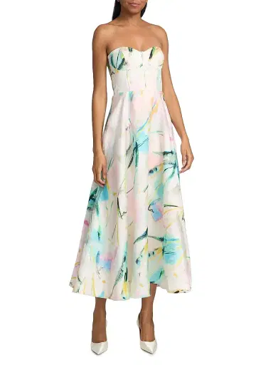 As It May Women's Mika Strapless Woven Midi-Dress | Thumbnail 3 As It May Women's Mika Strapless Woven Midi-Dress | Thumbnail 3