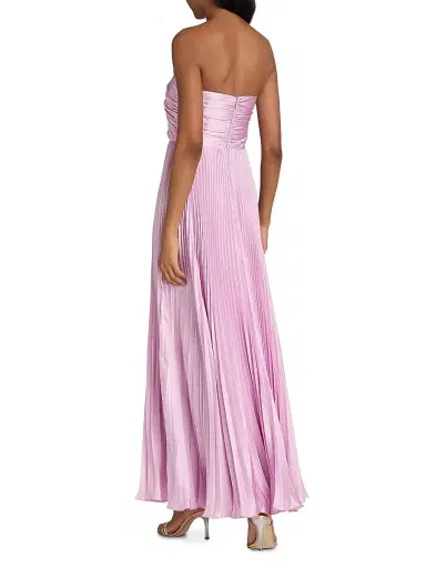 As It May Women's Ella Pleated Woven Strapless Gown - French Lilac | Thumbnail 5 As It May Women's Ella Pleated Woven Strapless Gown - French Lilac | Thumbnail 5