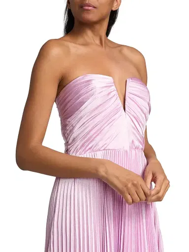 As It May Women's Ella Pleated Woven Strapless Gown - French Lilac | Thumbnail 6 As It May Women's Ella Pleated Woven Strapless Gown - French Lilac | Thumbnail 6
