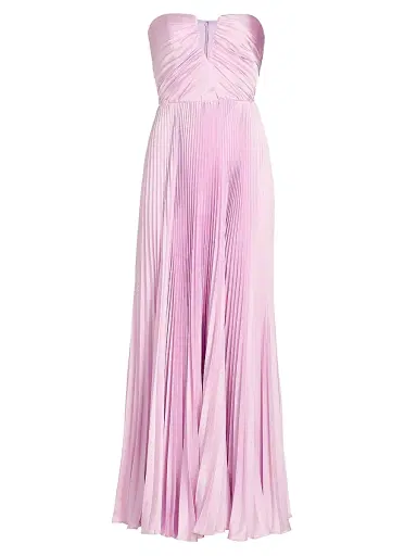 As It May Women's Ella Pleated Woven Strapless Gown - French Lilac | Thumbnail 1 As It May Women's Ella Pleated Woven Strapless Gown - French Lilac | Thumbnail 1