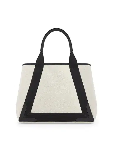 Balenciaga Women's Navy Medium Cabas - Natural Black | Thumbnail 3 Balenciaga Women's Navy Medium Cabas - Natural Black | Thumbnail 3