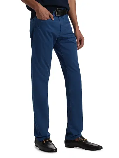 Canali Men's Stretch Cotton 5-Pocket Jeans - Blue - Size 36 | Thumbnail 4 Canali Men's Stretch Cotton 5-Pocket Jeans - Blue - Size 36 | Thumbnail 4