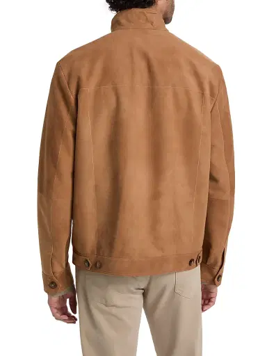 Canali Men's Suede Jacket - Brown | Thumbnail 5 Canali Men's Suede Jacket - Brown | Thumbnail 5