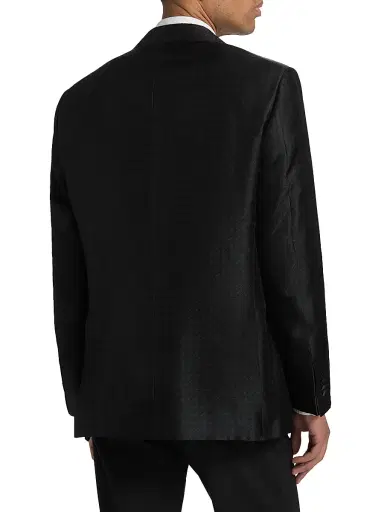 Canali Men's Arrow-Pattern Dinner Jacket - Black | Thumbnail 5 Canali Men's Arrow-Pattern Dinner Jacket - Black | Thumbnail 5