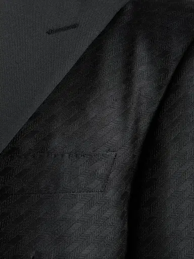 Canali Men's Arrow-Pattern Dinner Jacket - Black | Thumbnail 7 Canali Men's Arrow-Pattern Dinner Jacket - Black | Thumbnail 7