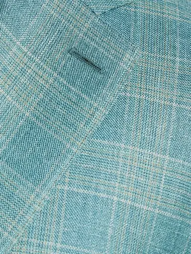 Canali Men's Siena Textured Plaid Wool-Blend Sport Coat - Green | Thumbnail 7 Canali Men's Siena Textured Plaid Wool-Blend Sport Coat - Green | Thumbnail 7