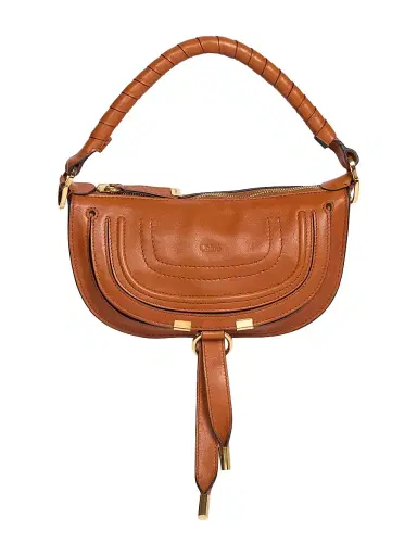 Chloé Women's Mini Marcie Leather Shoulder Bag - Clay Brown | Thumbnail 1 Chloé Women's Mini Marcie Leather Shoulder Bag - Clay Brown | Thumbnail 1
