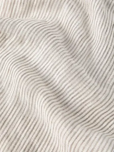 Brunello Cucinelli Women's Sparkling Striped Linen Scarf - Panama | Thumbnail 4 Brunello Cucinelli Women's Sparkling Striped Linen Scarf - Panama | Thumbnail 4