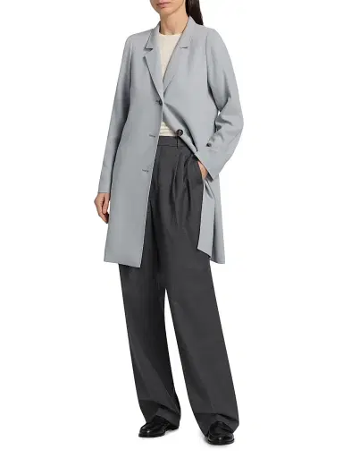 Cinzia Rocca Women's Lighweight Wool Three-Button Coat | Thumbnail 2 Cinzia Rocca Women's Lighweight Wool Three-Button Coat | Thumbnail 2