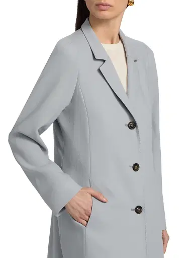 Cinzia Rocca Women's Lighweight Wool Three-Button Coat | Thumbnail 6 Cinzia Rocca Women's Lighweight Wool Three-Button Coat | Thumbnail 6
