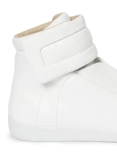 Maison Margiela Women's Future Mid-Top Leather Sneakers - White - Size 6 | Thumbnail 5 Maison Margiela Women's Future Mid-Top Leather Sneakers - White - Size 6 | Thumbnail 5