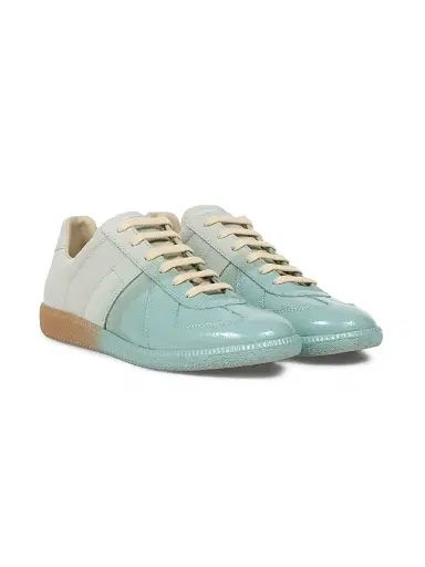 Maison Margiela Men's Replica Leather Low-Top Sneakers - Foggy | Thumbnail 2 Maison Margiela Men's Replica Leather Low-Top Sneakers - Foggy | Thumbnail 2